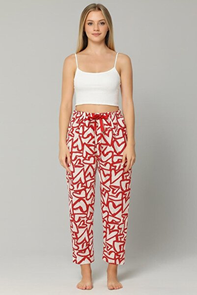 Pemilo Women's Heart Patterned Single Bottoms