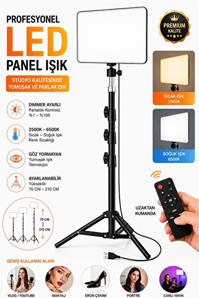 SMAYLİNG Profesyonel Fotoğraf Ve Video Için Çekim Işığı Ring Lıght Stüdyo 10 ...