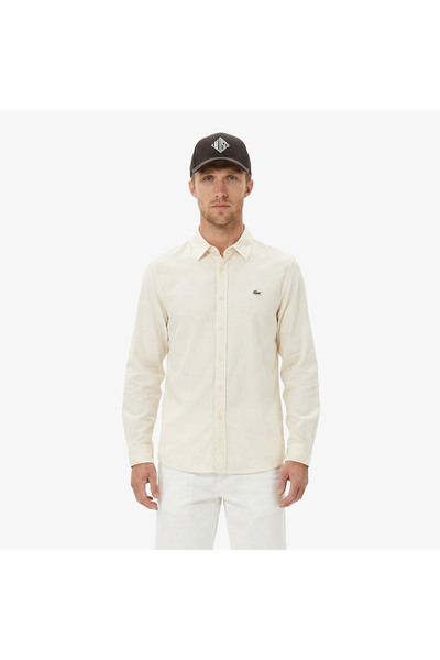 Lacoste Erkek Regular Fit Bej Gömlek