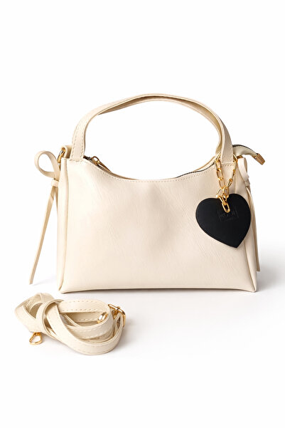 Moon Çanta Bow Shoulder Bag Cream