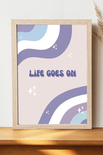 Luna Marissa Αφίσα Life Goes On - Αφίσα τοίχου από γυαλιστερό χαρτί χωρίς πλα...