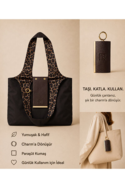 coall charm Şık Tasarımlı Katlanabilir Market & Alışveriş Çantası