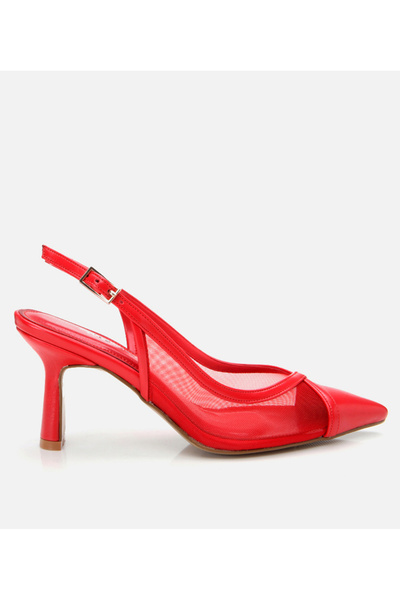 Hotiç Roter Damen-Mesh-Stiletto
