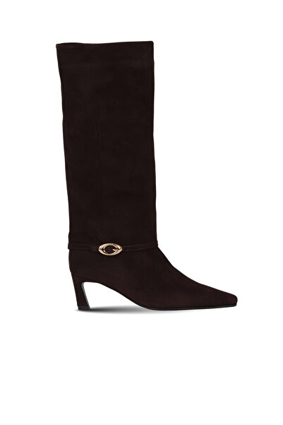Bueno Shoes Brown Suede Women's Heeled Boots 42Wc6375