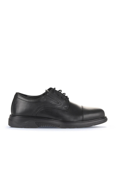 Bueno Shoes Black Atlas Leather Men's Classic Shoes 07Ma23402087