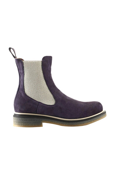 Bueno Shoes Purple Suede Women's Flat Boots 01Wt3101