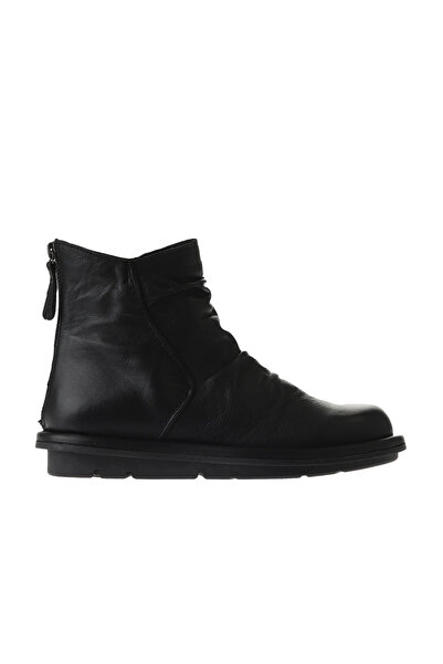 Bueno Shoes Black Leather Women's Boots - Plain Design 01wv7503
