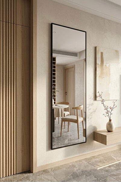 Marsah Home Oglinda De Perete Dreptunghiulara 180x60 Cm Negru