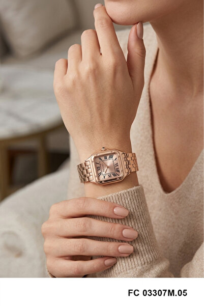 Ferrucci Premium Luxury Design Roman Numeral Square Women's Wristwatch
