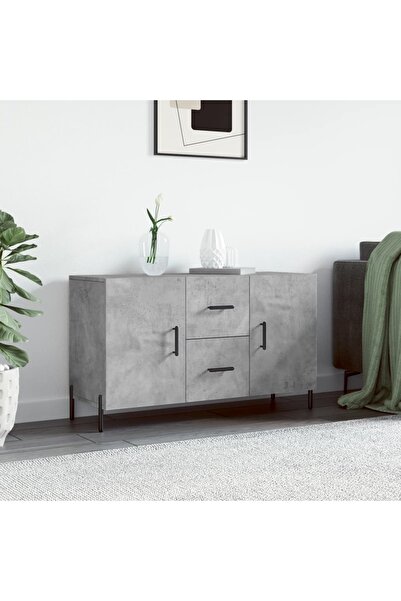 Concept Servantă, gri beton, 100x36x60 cm, lemn compozit