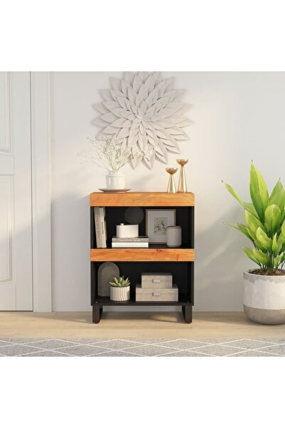 Concept Dulap lateral, 60x33x75 cm, lemn masiv de acacia