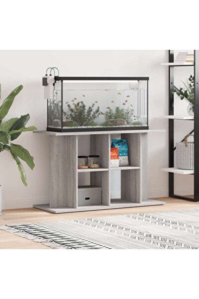 Concept Suport acvariu, gri sonoma, 100x40x60 cm, lemn prelucrat