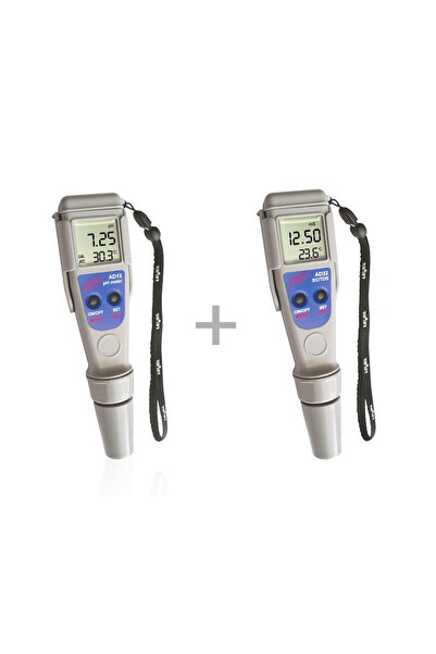 Adwa AD12 Ph Metre ve AD32 TDS EC İletkenlik Ölçer Seti