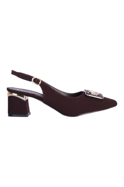 moda ayakkabım Esracan 2805 5cm slingback women's high heeled shoe