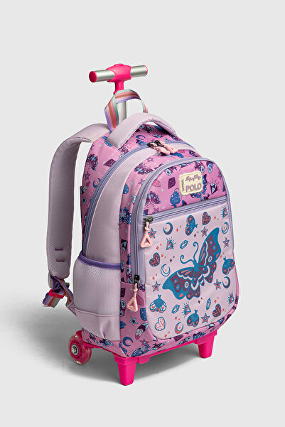 By Hakan Rucsac ortopedic pentru copii My polo 2075 cu rulouri LILA