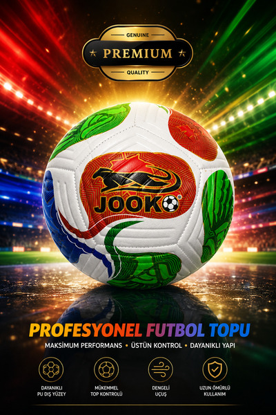jooko 2026 WORLDCUP FUTBOL TOPU POMPA HEDİYELİ KALİTELİ PROFESYONEL 5 NO FUTB...