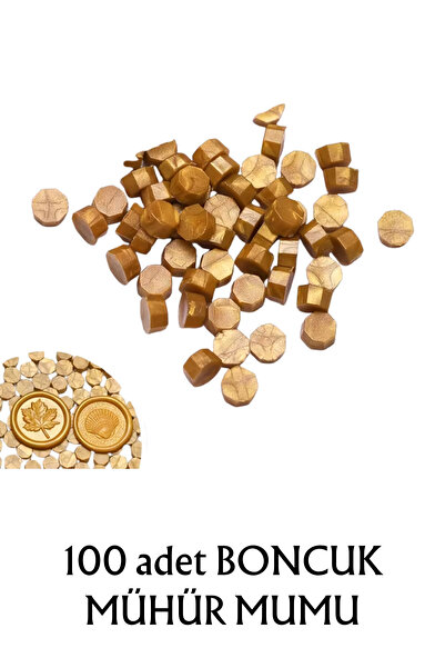 Vox Art Boncuk Mühür Mumu 100 Adet Sarı Gold