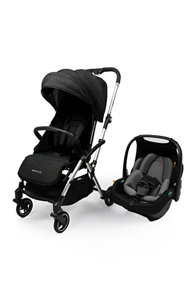 Kanz Marcus Kolay Katlanabilen Kabin Travel Sistem Bebek Arabası Raisin Black