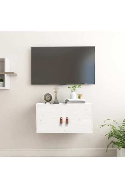 Concept Dulap de perete, alb, 60x30x30 cm, lemn masiv de pin
