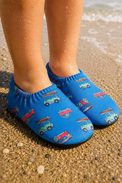 dinamik çocuk Pantofi unisex cu talpă anti-alunecare pentru mare și piscină 2...