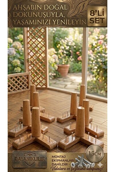 LEGORA WOOD DESİNG 1. Sınıf Gürgen Ağacı 15 Cm Açık Ceviz Mobilya Kanepe Kolt...