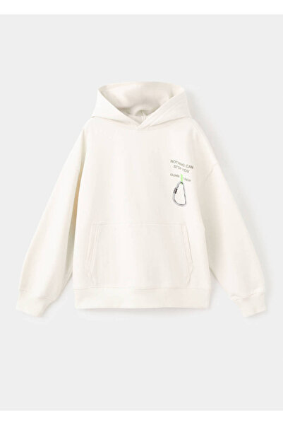 MANGO Kids Desenli pamuklu sweatshirt