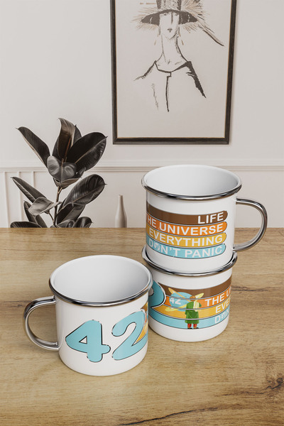 Hitchhiker's Guide to the Galaxy Themed Custom Design Mug