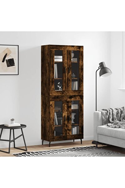 Concept Dulap înalt, stejar fumuriu, 69,5x34x180, lemn compozit