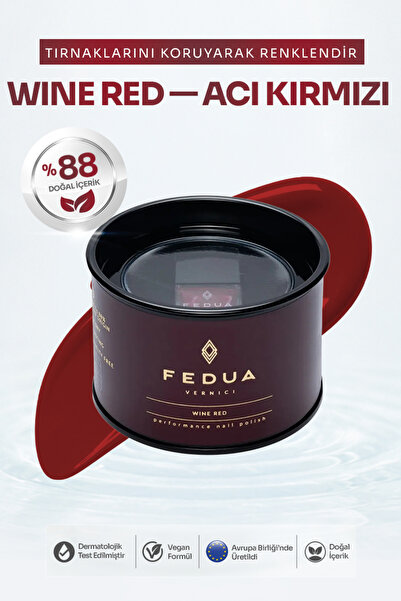 Fedua Wine Red Acı Kırmızı Oje 11 ml