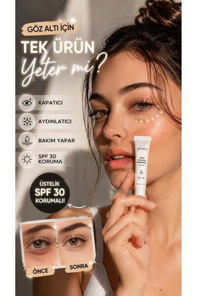 GLOWY Spf30 Colored Eye Cream Brightening Concealer Effective Care 15ml