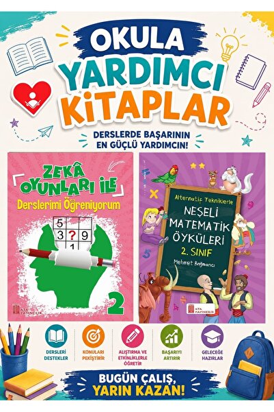 Ata Yayıncılık أتا الصف الثاني أتعلم دراسي من خلال ألعاب الذكاء المساعدة المد...