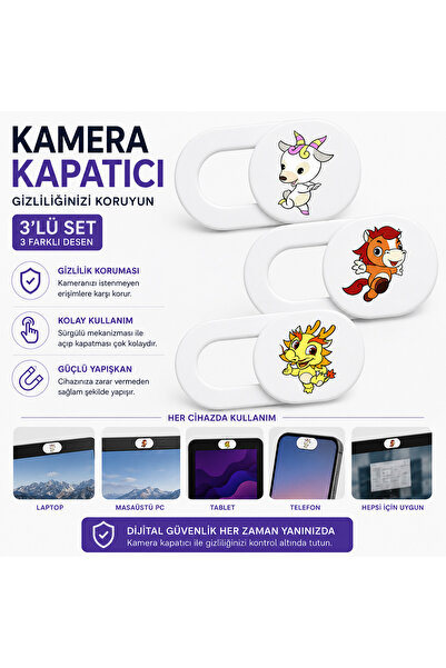 Mcstorey Kamera Kapatıcı Webcam Kapatıcı Bilgisayar Tablet Telefon Laptop Giz...