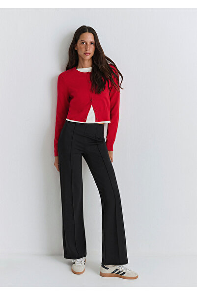 Mavi Pantaloni negri din material subțire 1010968-900