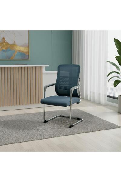 DEC4 Waiting chair with mesh back for improved sitting posture