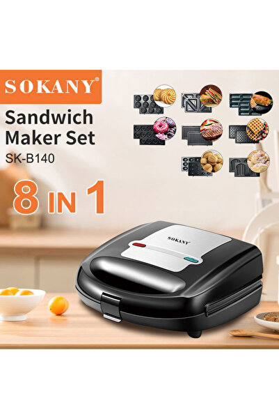 SOKANY جهاز تحضير الوجبات الخفيفة متعدد الوظائف 8 في 1 مع 8 أطباق قابلة للفصل...
