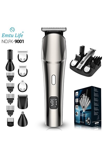 Emtu Life Profosyonel Şarjlı Saç Sakal Tıraş Makinesi Lı-1386-6 In 1 Erkek Ba...