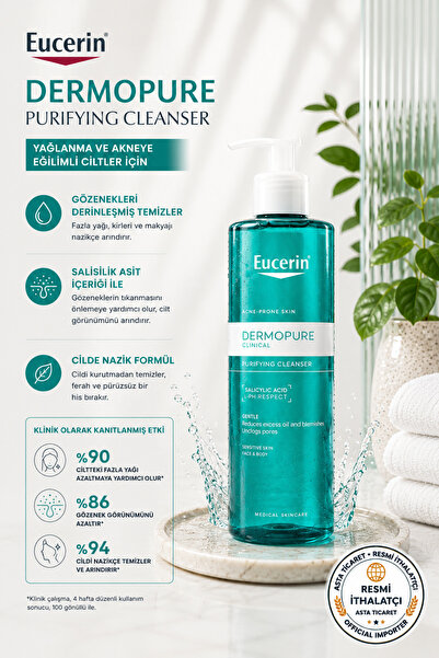 Eucerin Dermopure Klinik Temizleme Jeli 400 ml