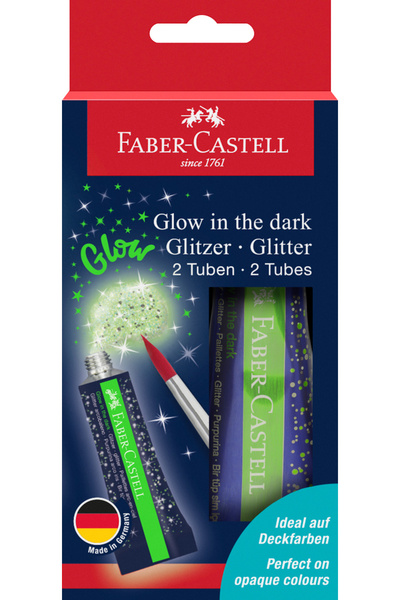 Faber Castell Set de sclipici fosforescent 2x12 ml Faber-Castell