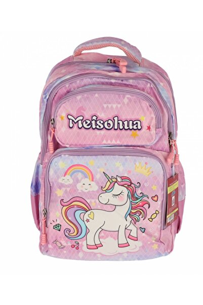 PIGNA UNICORN MOV CLASA 0 ȘCOALĂ BEBELUȘI 4 FERMOARE ROZ