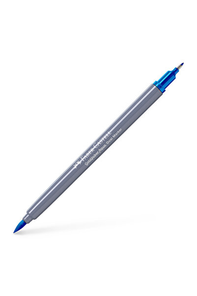 Faber Castell GOLDFABER MARKER SOLUBIL CU 2 VÂRFURI ALBASTRU AZUR 449 FABER-C...