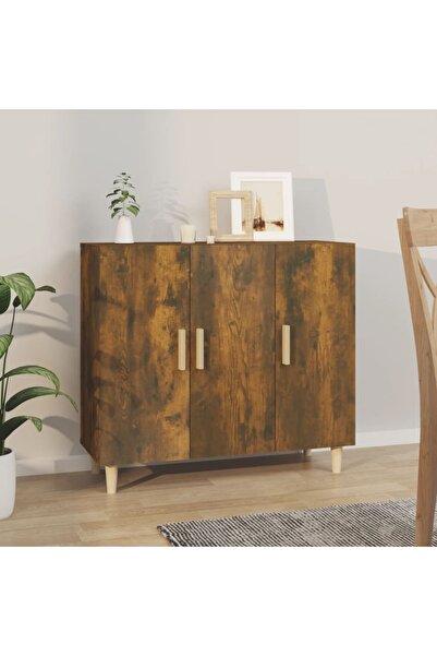 Concept Servantă, stejar fumuriu, 90x34x80 cm, lemn compozit