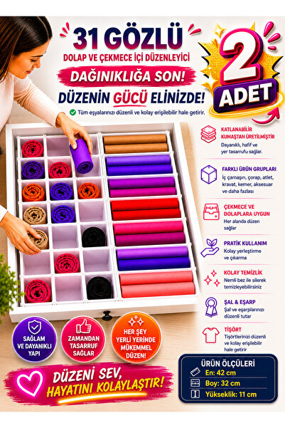 Özlem Toys 2 organizatora za ormariće i fioke (31 PREDELAK)