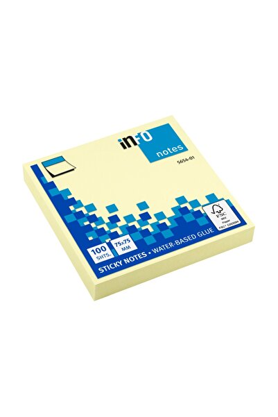 INFO NOTES Notițe adezive 75 x 75 mm 100 coli