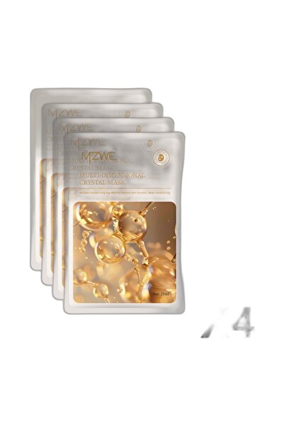 MZWE Set de 4 măști faciale coreene - CRYSTAL Multi-Dim, Anti-îmbătrânire + P...