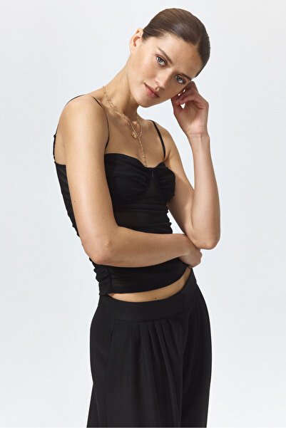 H&M Büzgülü File Üst