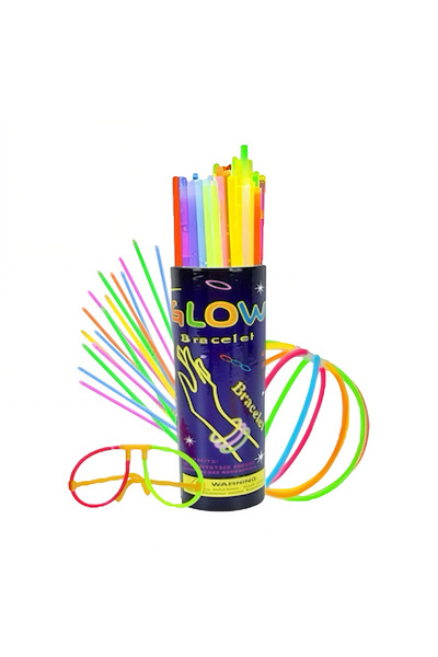 OEM Set 100 Bețe Luminoase Fluorescente Glow Stick – Brățări, Coliere și Acce...