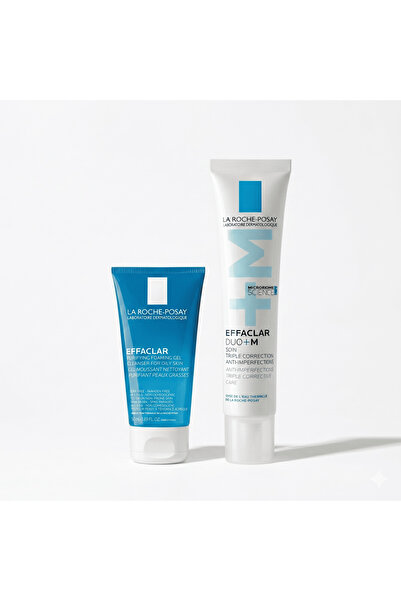 La Roche Posay لاروش بوزيه جل أيفاكلار ديو+ام - 40 مل + جل ايفاكلار المنقي لل...