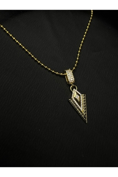 Gold Üçgen Kolye