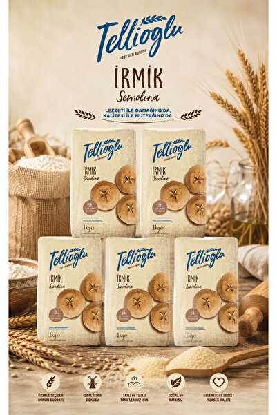 tellioğlu İrmik Semolina 5x1 kg