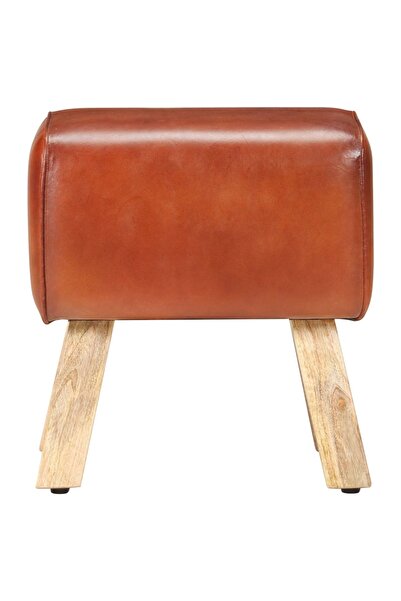 Concept Bancă Bok gimnastică maro 38 cm piele naturală/lemn masiv mango